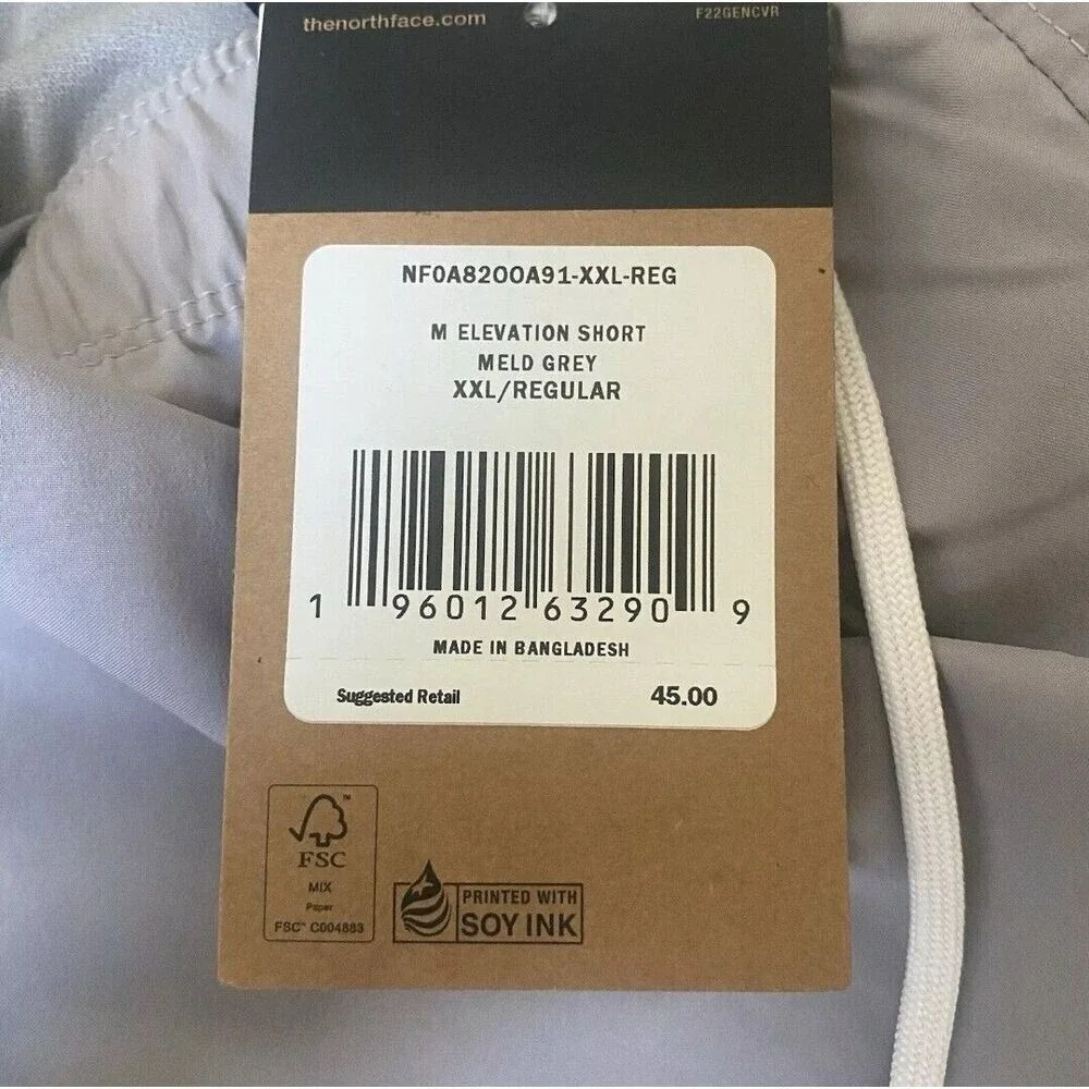 The North Face Elevation Shorts Mens‎ 2XL 5